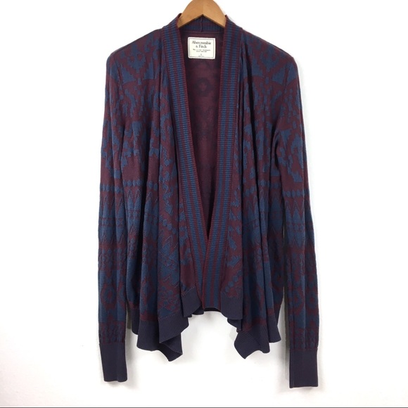 Abercrombie & Fitch Sweaters - Abercrombie & Fitch | Angled Hem Aztec Cardigan